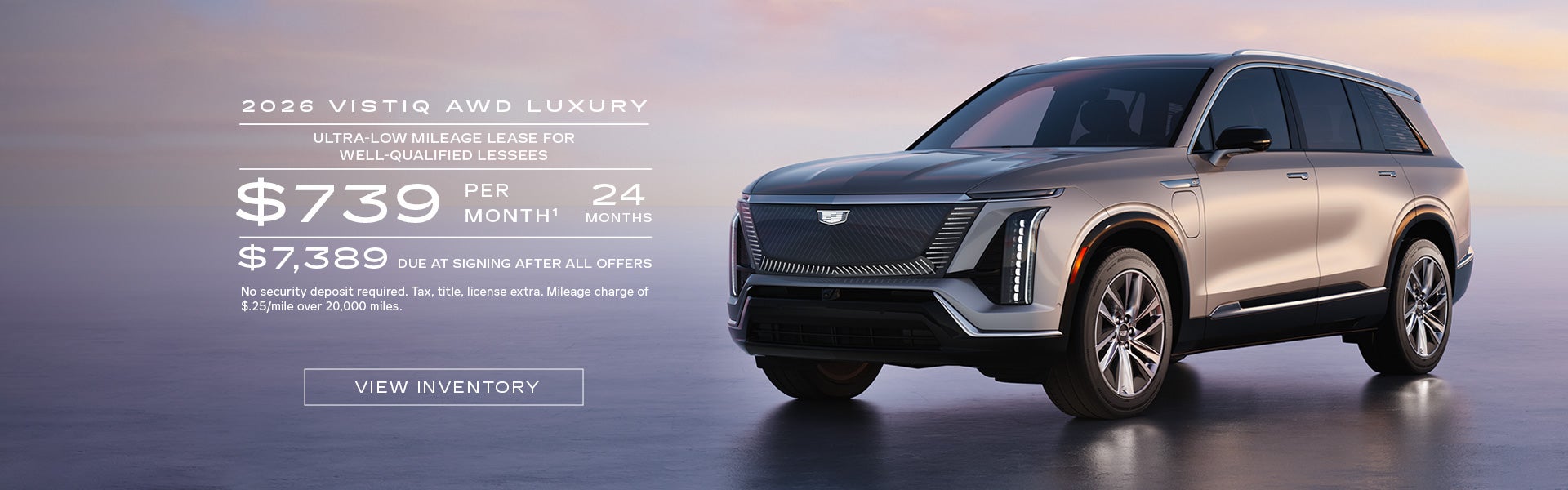 2026 VISTIQ AWD LUXURY. Ultra-low milege lease for well-qualified lessees. $739 per month 24 mont...